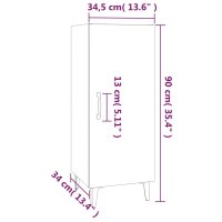 vidaXL Sideboard Sonoma-Eiche 34,5x34x90 cm Holzwerkstoff