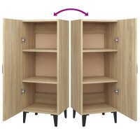 vidaXL Sideboard Sonoma-Eiche 34,5x34x90 cm Holzwerkstoff