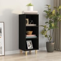 vidaXL Sideboard Schwarz 34,5x32,5x90 cm Holzwerkstoff