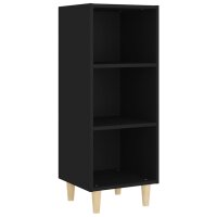 vidaXL Sideboard Schwarz 34,5x32,5x90 cm Holzwerkstoff