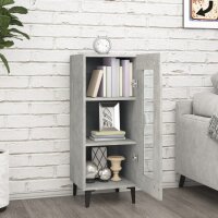 vidaXL Sideboard Betongrau 34,5x34x90 cm Holzwerkstoff