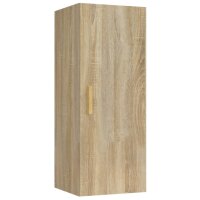 vidaXL Wandschrank Sonoma-Eiche 34,5x34x90 cm Holzwerkstoff