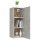 vidaXL Wandschrank Betongrau 34,5x34x90 cm Holzwerkstoff