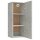 vidaXL Wandschrank Betongrau 34,5x34x90 cm Holzwerkstoff