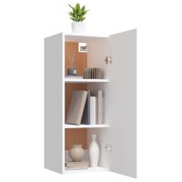 vidaXL H&auml;ngeschrank Wei&szlig; 34,5x34x90 cm Holzwerkstoff