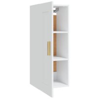 vidaXL Wandschrank Wei&szlig; 35x34x90 cm Holzwerkstoff