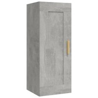 vidaXL Wandschrank Betongrau 35x34x90 cm Holzwerkstoff