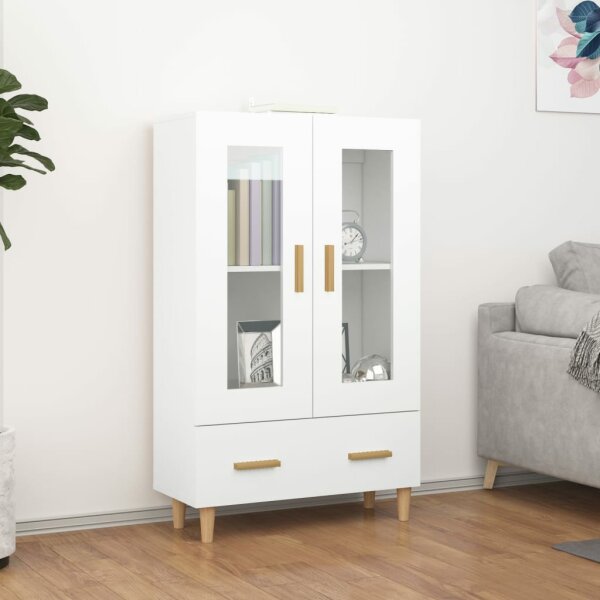 vidaXL Highboard Wei&szlig; 70x31x115 cm Holzwerkstoff