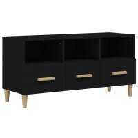 vidaXL TV-Schrank Schwarz 102x36x50 cm Holzwerkstoff