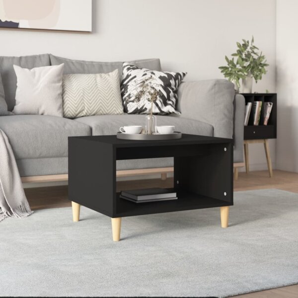 vidaXL Couchtisch Schwarz 60x40x50 cm Holzwerkstoff