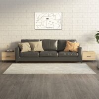 vidaXL Couchtische mit Metallbeinen 2 Stk. Sonoma-Eiche...