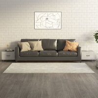 vidaXL Couchtische mit Metallbeinen 2 Stk. Betongrau...