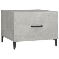 vidaXL Couchtische mit Metallbeinen 2 Stk. Betongrau 50x50x40 cm