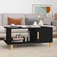 vidaXL Couchtisch Schwarz 90x50x40 cm Holzwerkstoff