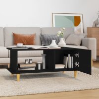 vidaXL Couchtisch Schwarz 90x50x40 cm Holzwerkstoff