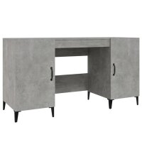 vidaXL Schreibtisch Betongrau 140x50x75 cm Holzwerkstoff