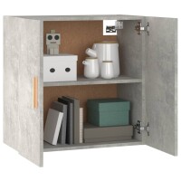 vidaXL Wandschrank Betongrau 60x30x60 cm Holzwerkstoff