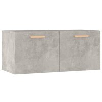 vidaXL Wandschrank Betongrau 80x35x36,5 cm Holzwerkstoff