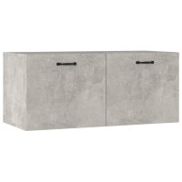 vidaXL Wandschrank Betongrau 80x35x36,5 cm Holzwerkstoff