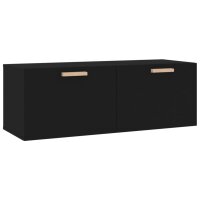 vidaXL Wandschrank Schwarz 100x36,5x35 cm Holzwerkstoff