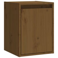 vidaXL Wandschrank Honigbraun 30x30x40 cm Massivholz Kiefer