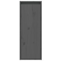 vidaXL Wandschrank Grau 30x30x80 cm Massivholz Kiefer