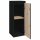 vidaXL Wandschrank Schwarz 30x30x80 cm Massivholz Kiefer