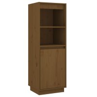 vidaXL Highboard Honigbraun 37x34x110 cm Massivholz Kiefer