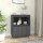 vidaXL Sideboard Grau 60x34x75 cm Massivholz Kiefer