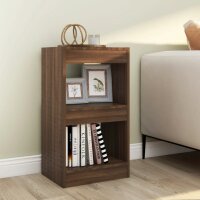vidaXL Bücherregal/Raumteiler Braun Eichen-Optik...