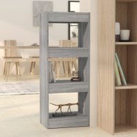 vidaXL Bücherregal/Raumteiler Grau Sonoma 40x30x103...