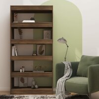 vidaXL Bücherregal/Raumteiler Braun Eiche 80x30x166 cm Holzwerkstoff