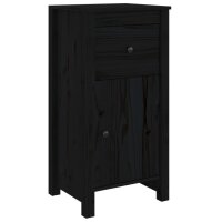 vidaXL Sideboard Schwarz 40x35x80 cm Massivholz Kiefer