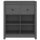 vidaXL Sideboard Grau 70x35x80 cm Massivholz Kiefer