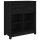 vidaXL Sideboard Schwarz 70x35x80 cm Massivholz Kiefer