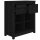 vidaXL Sideboard Schwarz 70x35x80 cm Massivholz Kiefer