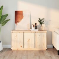 vidaXL Sideboard 111x34x60 cm Massivholz Kiefer