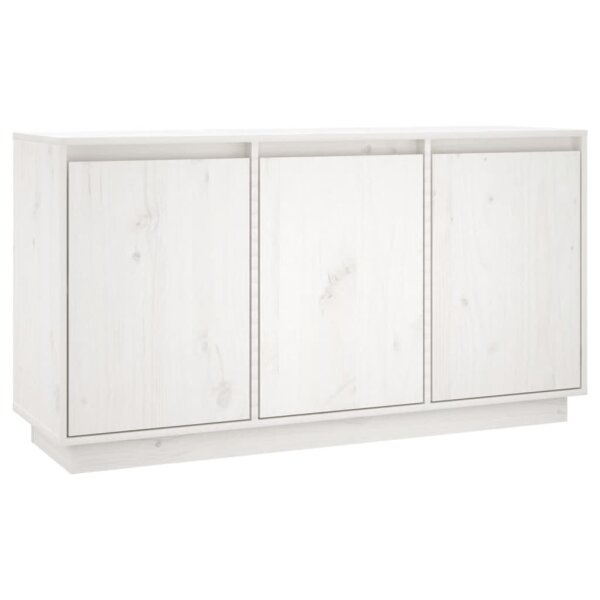 vidaXL Sideboard Wei&szlig; 111x34x60 cm Massivholz Kiefer