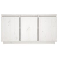 vidaXL Sideboard Wei&szlig; 111x34x60 cm Massivholz Kiefer