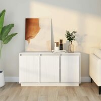 vidaXL Sideboard Wei&szlig; 111x34x60 cm Massivholz Kiefer