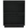 vidaXL Beistellschrank Schwarz 60x34x75 cm Massivholz Kiefer