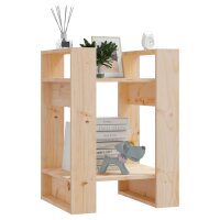 vidaXL Bücherregal/Raumteiler 41x35x57 cm Massivholz Kiefer