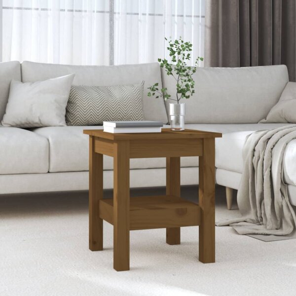 vidaXL Couchtisch Honigbraun 35x35x40 cm Massivholz Kiefer