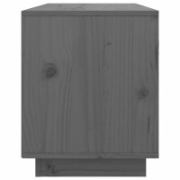 vidaXL TV-Schrank Grau 74x35x44 cm Massivholz Kiefer