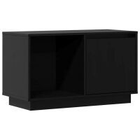 vidaXL TV-Schrank Schwarz 74x35x44 cm Massivholz Kiefer