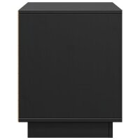 vidaXL TV-Schrank Schwarz 74x35x44 cm Massivholz Kiefer