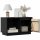 vidaXL TV-Schrank Schwarz 74x35x44 cm Massivholz Kiefer