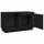 vidaXL TV-Schrank Schwarz 74x35x44 cm Massivholz Kiefer