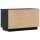 vidaXL TV-Schrank Schwarz 74x35x44 cm Massivholz Kiefer