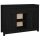 vidaXL Sideboard Schwarz 100x35x74,5 cm Massivholz Kiefer